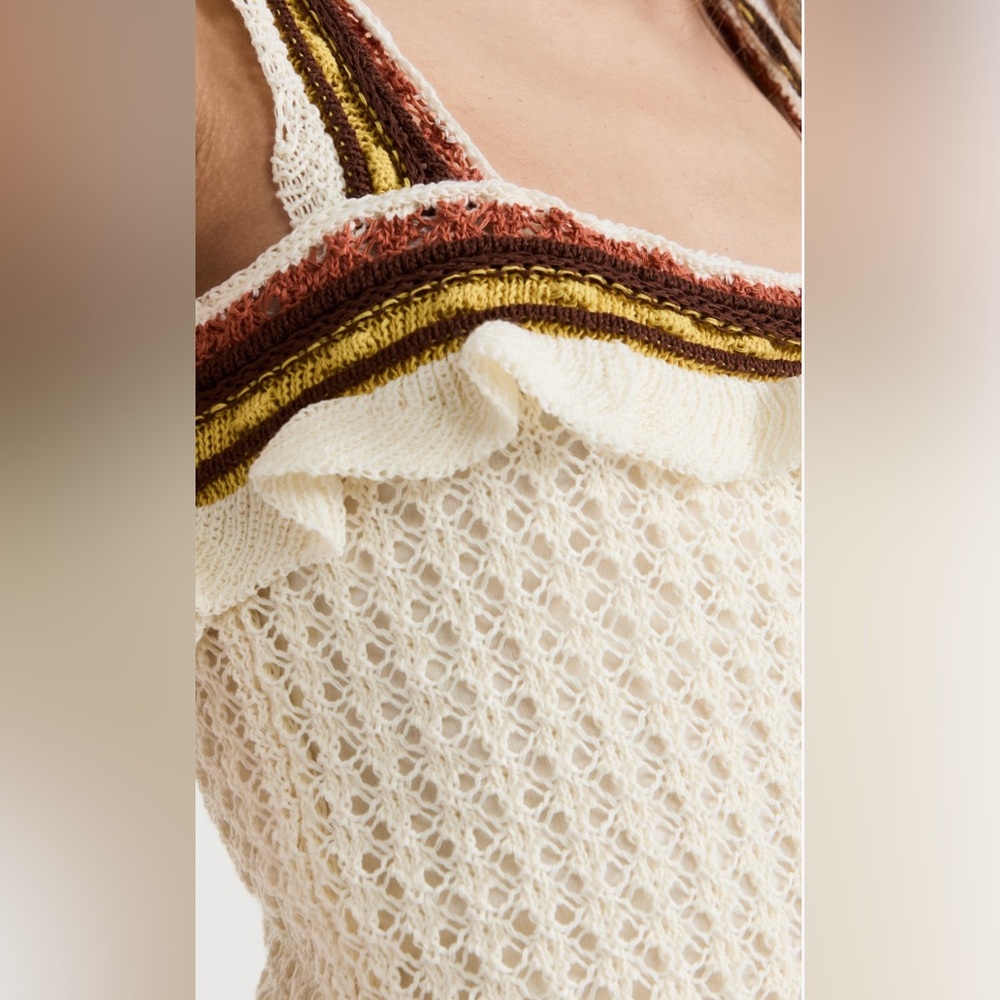 LINE & DOT NWOT small crochet dress. Perfect to transition to fall. - Picture 4 of 9